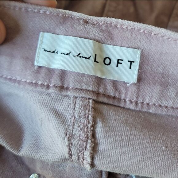 LOFT Velvet Cropped Pants - Picture 6 of 8